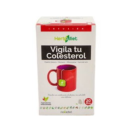 NOVADIET Herbodiet Infusión Vigila Tu Colesterol con Espino Blanco, 20 Filtros
