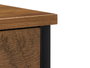 Mueble 2 Cajones Giftdecor Marrón Negro Madera Metal 40 x 29.5 x 49 cm