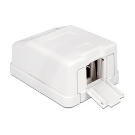 DeLOCK Carcasa vacía Keystone 1 puerto con protección contra el polvo 86235
