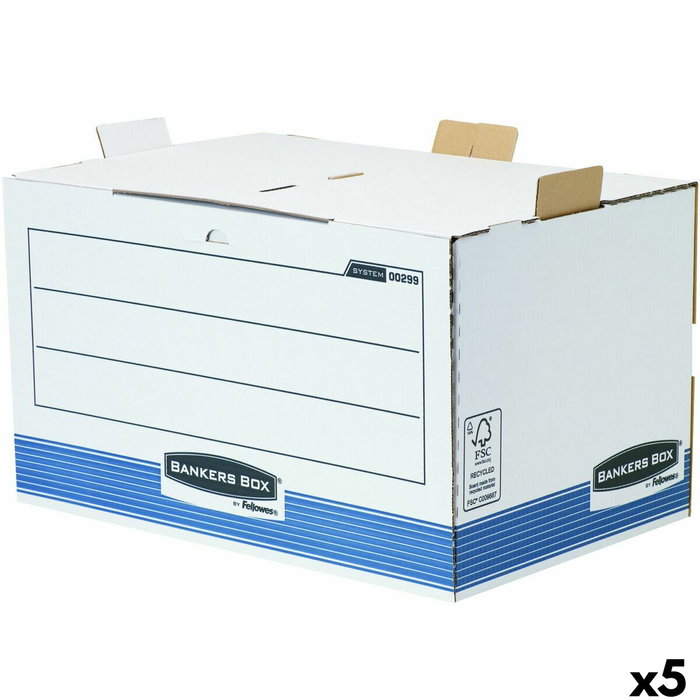 Fellowes Contenedor de Archivos Acceso Frontal System Azul