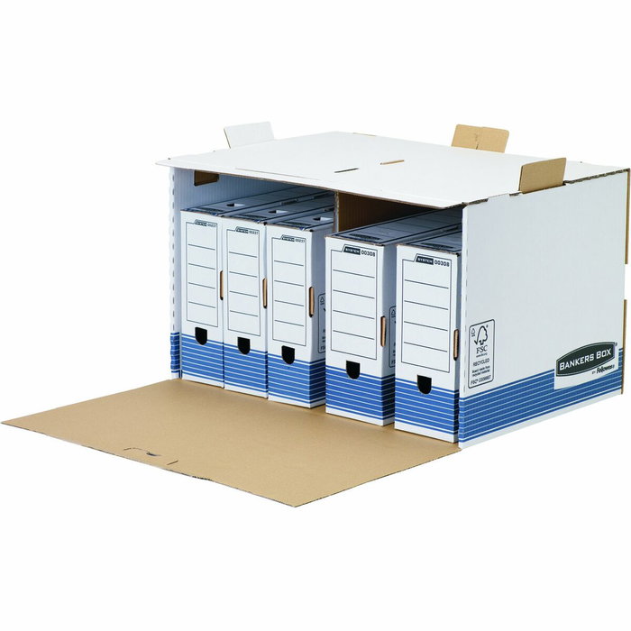 Fellowes Contenedor de Archivos Acceso Frontal System Azul