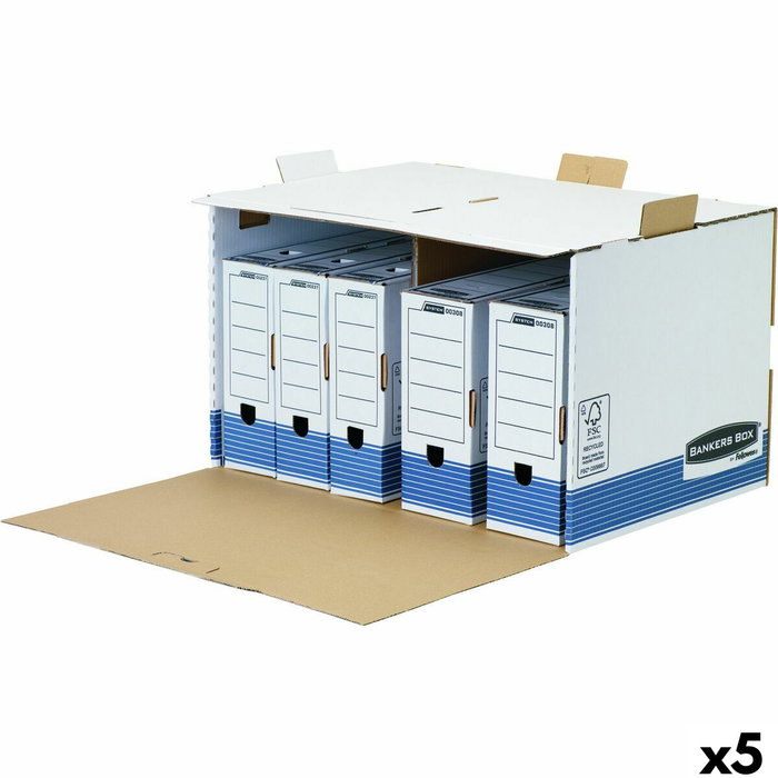 Fellowes Contenedor de Archivos Acceso Frontal System Azul
