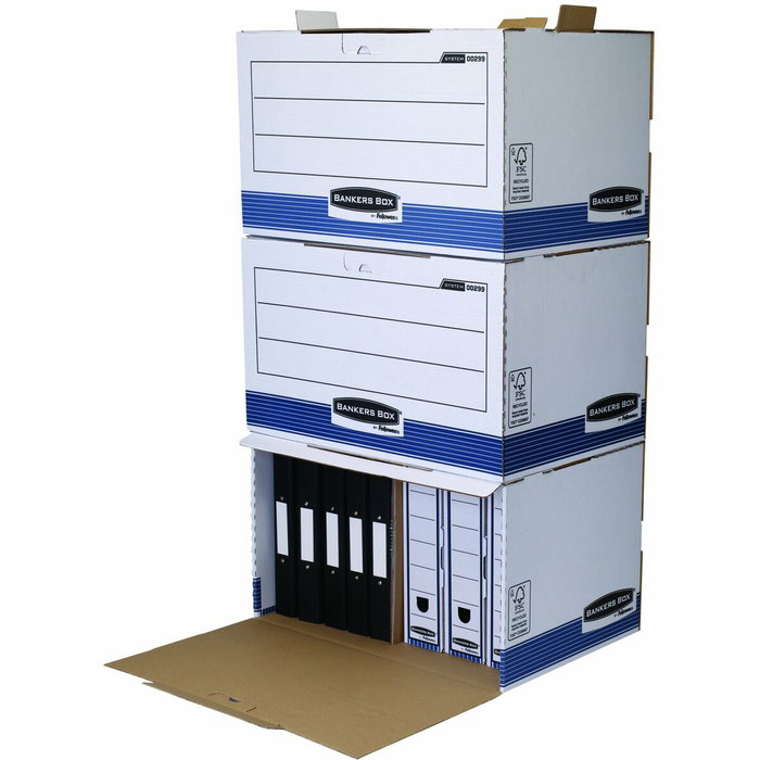Fellowes Contenedor de Archivos Acceso Frontal System Azul