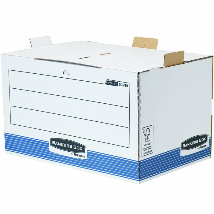 Fellowes Contenedor de Archivos Acceso Frontal System Azul