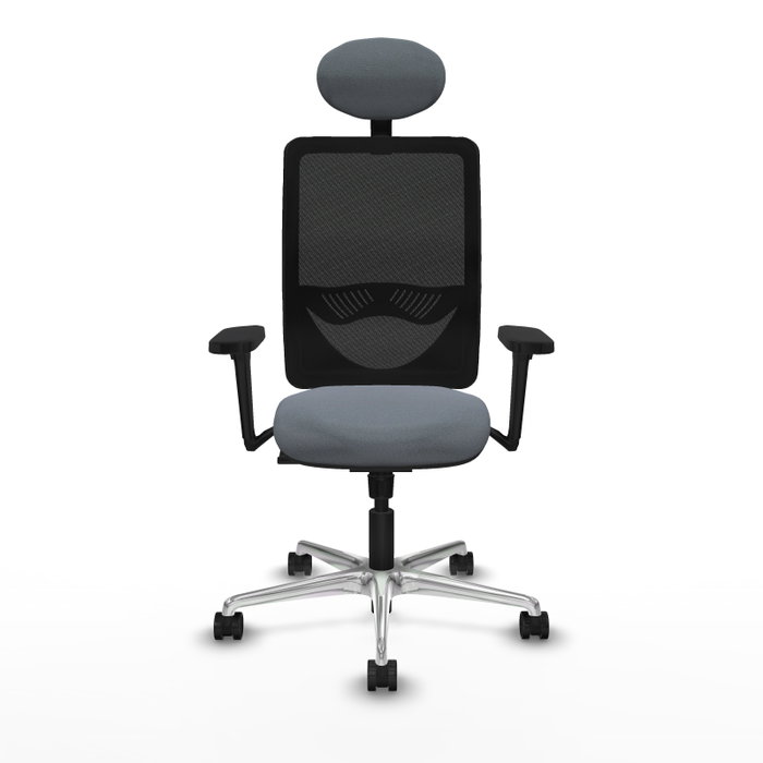PIQUERAS Y CRESPO Silla de oficina Zulema con mecanismo Sincro, Gris y Negro PIQUERAS Y CRESPO Silla de oficina Zulema con mecanismo Sincro, Gris y Negro