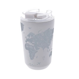 AUREA Vaso Térmico Interior Cerámico Shadow Sketch Maps 400ml