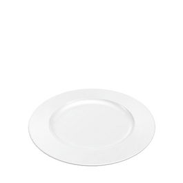 COSTA VERDE VAJILLA RAIO Plato Llano Blanco 24 cm Diámetro, Apto para Eventos, Color Blanco, Diseño Reforzado, Apilable (Set de 12)