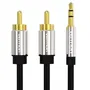 Vention BCFBF Cable Estéreo Jack 3.5 Macho - 2x RCA Macho 1m Negro