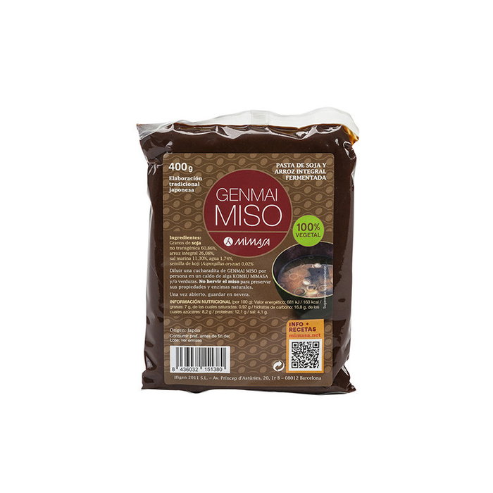 MIMASA GENMAI miso (Arroz) 400g MIMASA GENMAI miso (Arroz) 400g