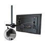 StarTech.com Soporte de Techo para TV, Movimiento Total, VESA 200x200 a 600x400 mm, Mástil Ajustable 56-91 cm, para Pantallas de 32" a 75" hasta 50 kg, Negro, Acero