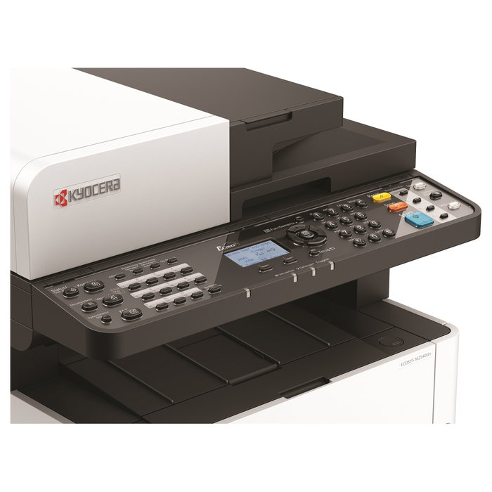 Kyocera ECOSYS M2635dn - Impresora Laser Multifunción A4 Blanca y Negra, 35 ppm, Doble Cara Automático, Escáner a Color, Fax, Wi-Fi, Con Cartucho TK-1150 Incluido