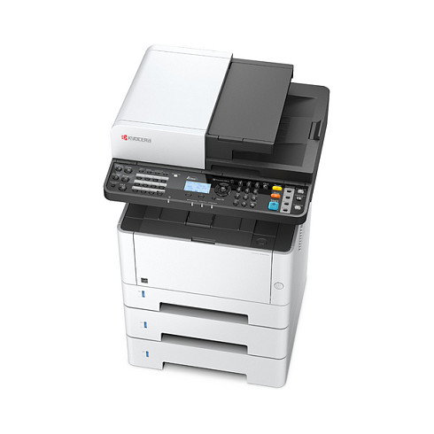 Kyocera ECOSYS M2635dn - Impresora Laser Multifunción A4 Blanca y Negra, 35 ppm, Doble Cara Automático, Escáner a Color, Fax, Wi-Fi, Con Cartucho TK-1150 Incluido
