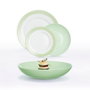 Luminarc Juego de vajilla Romantic Paradise Verde 12 piezas