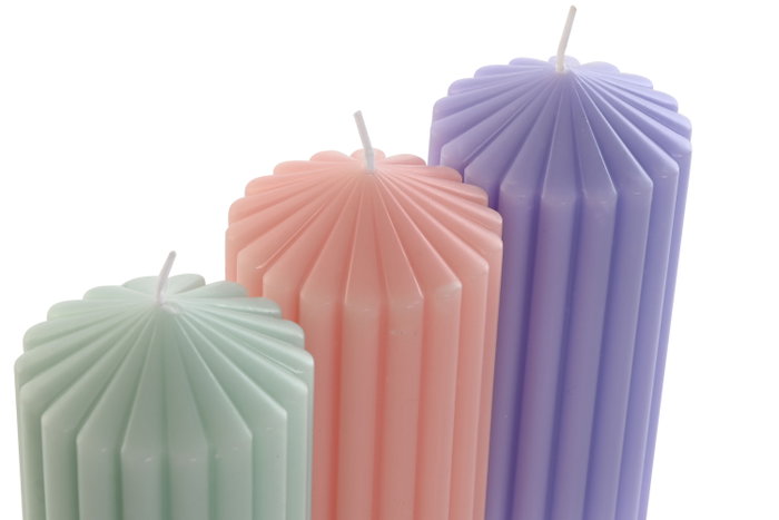 DKD Home Decor Vela Rosa Palo Verde 12 Unidades 7 x 15 x 7 cm DKD Home Decor Vela Rosa Palo Verde 12 Unidades 7 x 15 x 7 cm