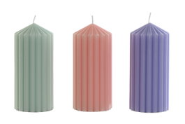 DKD Home Decor Vela Rosa Palo Verde 12 Unidades 7 x 15 x 7 cm