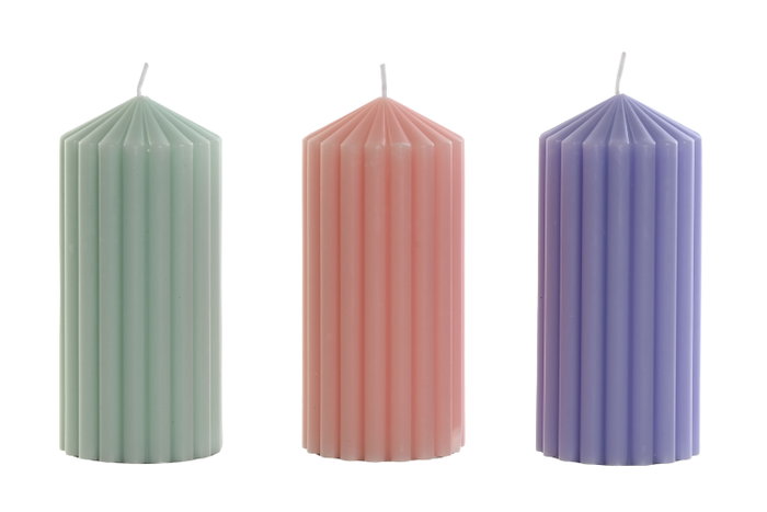 DKD Home Decor Vela Rosa Palo Verde 12 Unidades 7 x 15 x 7 cm DKD Home Decor Vela Rosa Palo Verde 12 Unidades 7 x 15 x 7 cm