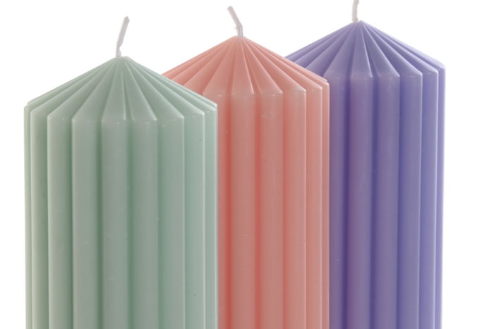 DKD Home Decor Vela Rosa Palo Verde 12 Unidades 7 x 15 x 7 cm DKD Home Decor Vela Rosa Palo Verde 12 Unidades 7 x 15 x 7 cm