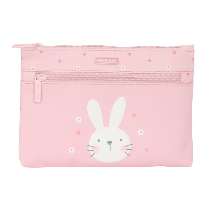 Estuche Escolar Safta Bunny Conejo Rosa 23 x 16 x 3 cm Estuche Escolar Safta Bunny Conejo Rosa 23 x 16 x 3 cm