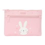 Estuche Escolar Safta Bunny Conejo Rosa 23 x 16 x 3 cm