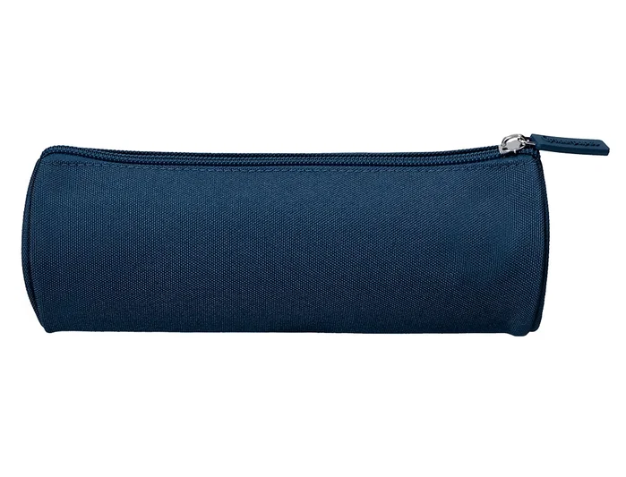 Liderpapel Estuche portatodo Classic cilíndrico ancho azul marino