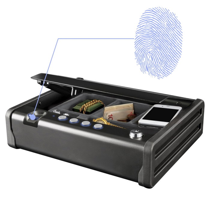 Master Lock MLD08EB Caja Fuerte Biométrica Compacta Negra Master Lock MLD08EB Caja Fuerte Biométrica Compacta Negra