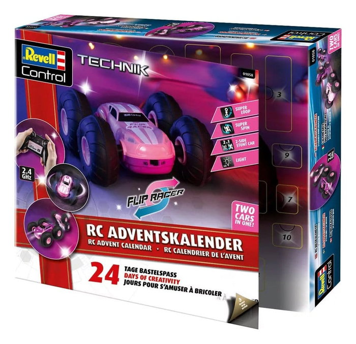 Revell Calendario de Adviento RC Stunt Car Flip Racer Pink de 16 cm Revell Calendario de Adviento RC Stunt Car Flip Racer Pink de 16 cm
