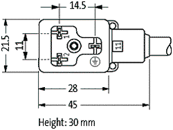 MURRELEKTRONIK Conector de válvulas BI hembra de 3 pines