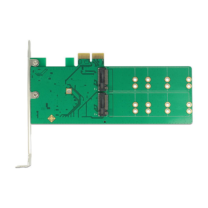 DeLOCK 89588 Tarjeta PCI Express con 4 Puertos M.2 Key B Internos para SATA, Formato Low Profile, PCIe 2.0, Compatible con Windows 10/8.1/7