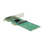 DeLOCK 89588 Tarjeta PCI Express con 4 Puertos M.2 Key B Internos para SATA, Formato Low Profile, PCIe 2.0, Compatible con Windows 10/8.1/7