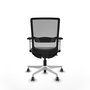 PIQUERAS Y CRESPO Silla de oficina Haches Gris con mecanismo Sincro/Traslack