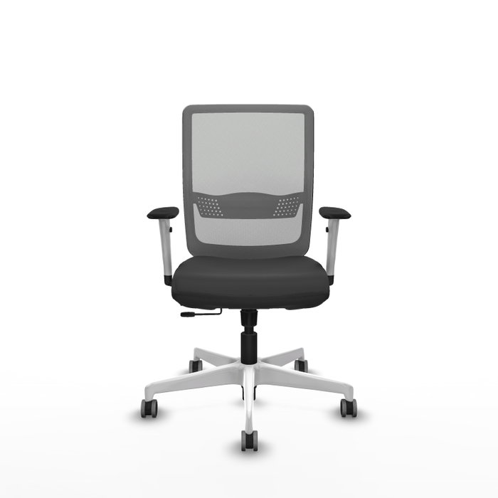 PIQUERAS Y CRESPO Silla de oficina Haches Gris con mecanismo Sincro/Traslack
