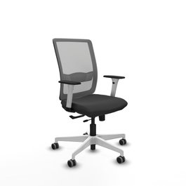PIQUERAS Y CRESPO Silla de oficina Haches Gris con mecanismo Sincro/Traslack