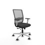 PIQUERAS Y CRESPO Silla de oficina Haches Gris con mecanismo Sincro/Traslack