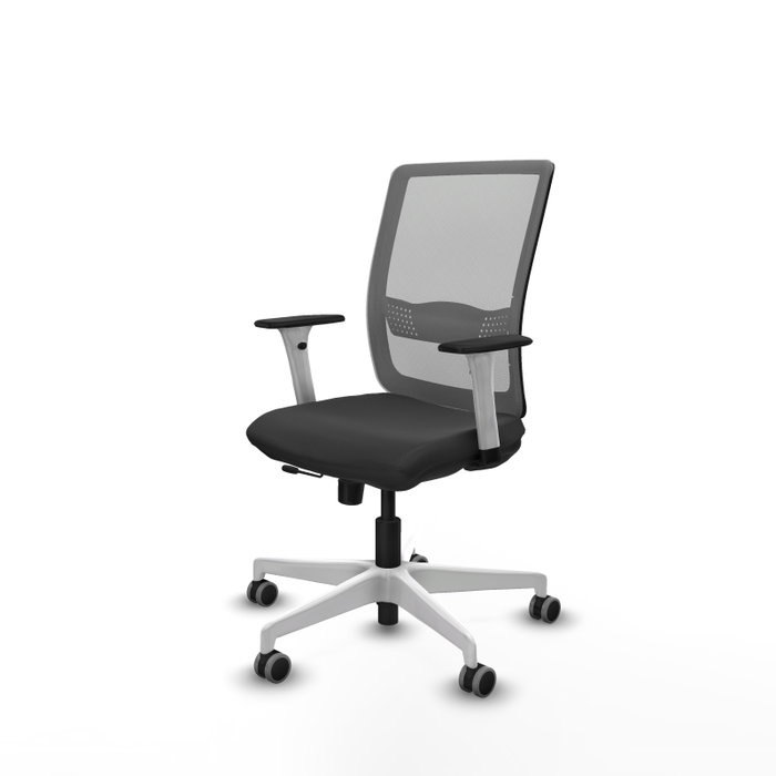 PIQUERAS Y CRESPO Silla de oficina Haches Gris con mecanismo Sincro/Traslack