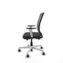 PIQUERAS Y CRESPO Silla de oficina Haches Gris con mecanismo Sincro/Traslack