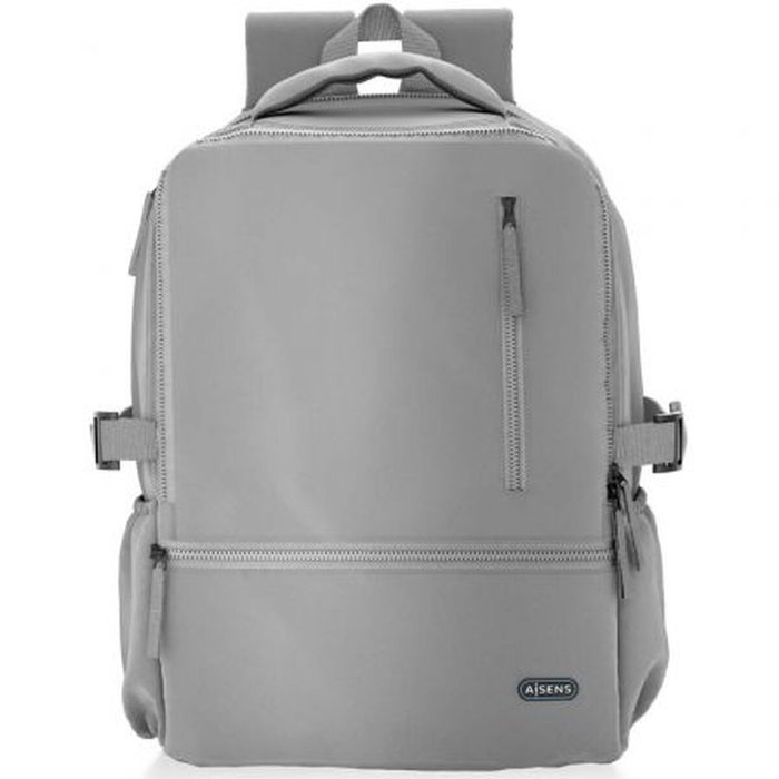 Aisens Mochila Deportiva Repelente al Agua para Portátil 15.6, Gris