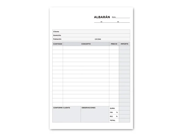 Liderpapel T115 Talonario Albarán Cuarto Original 144 x 210 mm