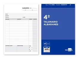 Liderpapel T115 Talonario Albarán Cuarto Original 144 x 210 mm