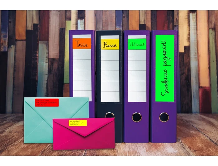 Avery Etiquetas Adhesivas Amarillas Fluorescentes Permanentes Redondas 63,5 mm Caja 840 Unidades