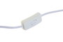 DKD Home Decor Lámpara de Sobremesa de Gres y Poliéster Blanco