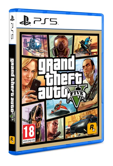 Rockstar Games Grand Theft Auto V Estándar - Juego Físico en Blu-ray para PlayStation 5 (PS5) - Edición Estándar - Acción - Clasificación PEGI 18
