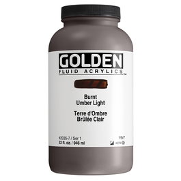 Golden Fluid Colores Acrílicos Tierra Sombra Tostada Claro 946ml