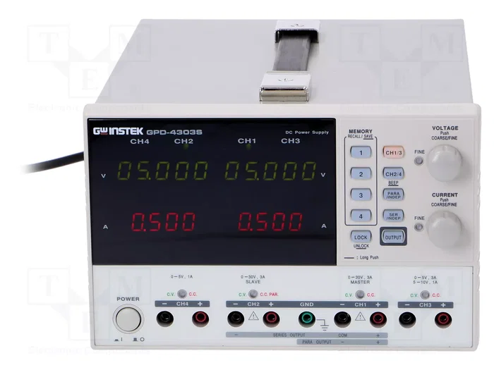 GW INSTEK GPD-4303S Fuente de alimentación de laboratorio programable multicanal GW INSTEK GPD-4303S Fuente de alimentación de laboratorio programable multicanal