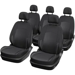 XLCOVER AAAQG37717 Paquete 5 Fundas Universales XL para Asientos de Coche Monovolumen Compatible con Airbags Cubre Asientos Respaldo Reposacabezas