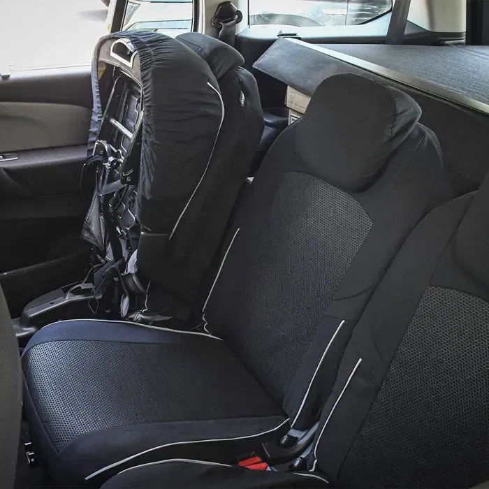 XLCOVER AAAQG37717 Paquete 5 Fundas Universales XL para Asientos de Coche Monovolumen Compatible con Airbags Cubre Asientos Respaldo Reposacabezas