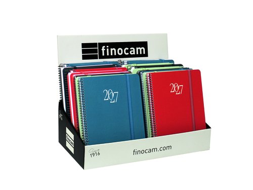 Finocam Agenda Anual Espiral Basic My 2027 Surtido Expositor de 16 Finocam Agenda Anual Espiral Basic My 2027 Surtido Expositor de 16