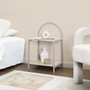 Home Deco Factory Mesita de Noche Terra Nova MDF y Hierro 40x30x63 cm