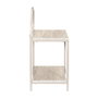 Home Deco Factory Mesita de Noche Terra Nova MDF y Hierro 40x30x63 cm