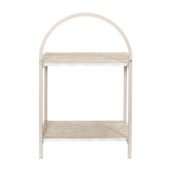 Home Deco Factory Mesita de Noche Terra Nova MDF y Hierro 40x30x63 cm