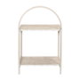 Home Deco Factory Mesita de Noche Terra Nova MDF y Hierro 40x30x63 cm